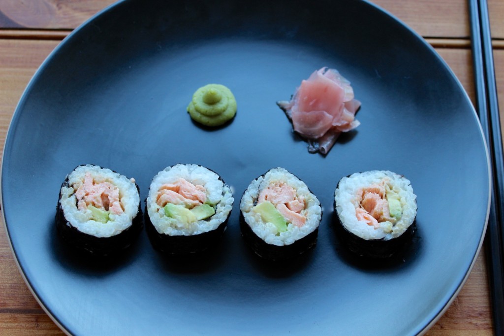 Sushi z pieczonym łososiem 1